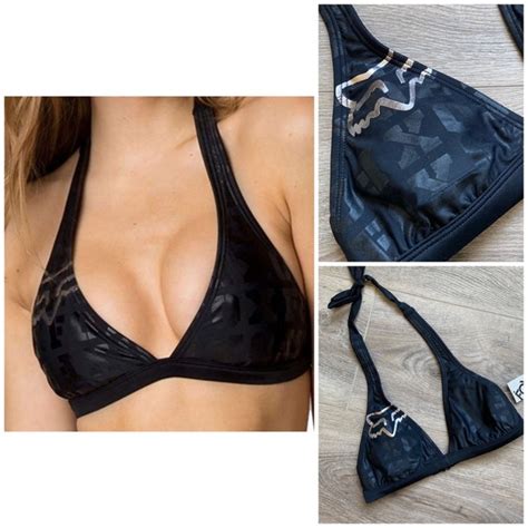 Fox Swim Fox Fox Nest Fixed Halter Bikini Top Poshmark