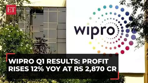 Wipro Q Results Profit Rises Yoy To Rs Cr Firm Pegs Q