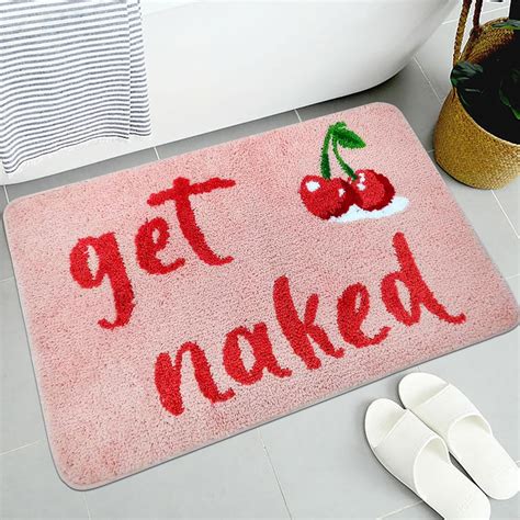 Amazon Colddd Cherry Bath Mat For Bathroom Get Naked Bathroom Rug