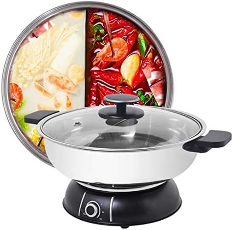 Sonya Shabu Shabu Hot Pot Electric Mongolian Hot Pot W Divider Amazon