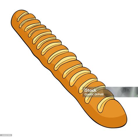 Roti Putih Baguette Produk Roti Ilustrasi Vektor Ilustrasi Stok Unduh