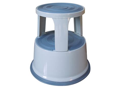 Metal step stool, Light grey | Q-Connect