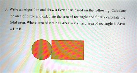 SOLVED Write An Algorithm And Draw A Flow Chart Based On The Following