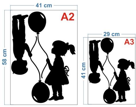 Dzieci Z Balonami Wycinanka Z Papieru