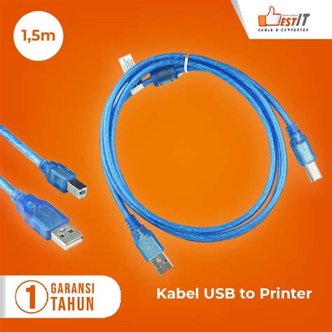 Jual Kabel Usb Printer 1 5m 3m 5m 10m Nyk High Speed 480mbps Indonesia Shopee Indonesia