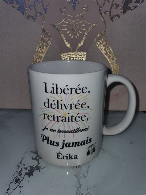 Mug retraite mug libéré délivré retraité mug humour départ Etsy France