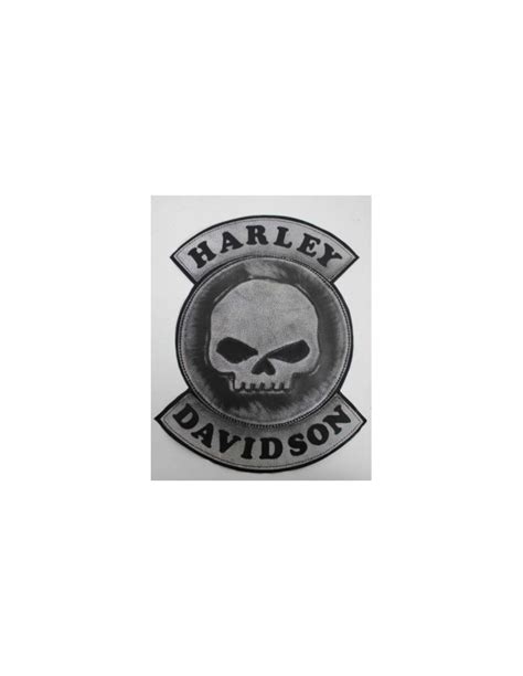 Parche De Espalda Piel Harley Davidson Skull Willie Parches