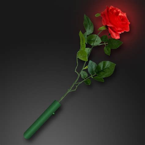 Led Light Up Glowing Red Rose