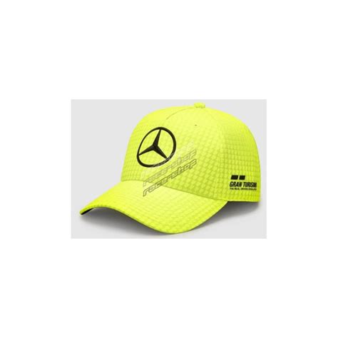 Mercedes Amg Petronas Lewis Hamilton Cap Neon Yellow Races Shop