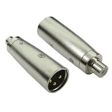 Phono to XLR Adapter - XLR Male to RCA Female 3XLR-MFRCA | Cabledepot