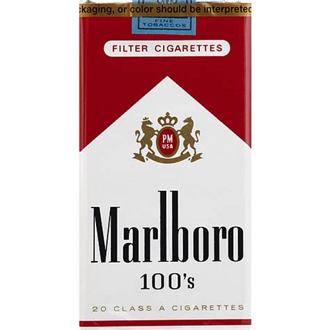 Marlboro Cigarettes, Red, 100's 20 Ea | Tobacco | Price Cutter