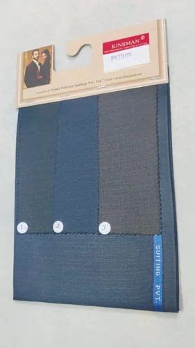 Kinsman Python Blue Polyester Suiting Fabric At Rs Meter