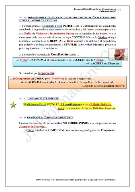 Tema 20 Responsabilidad Penal de los Menores JAP Formación GC