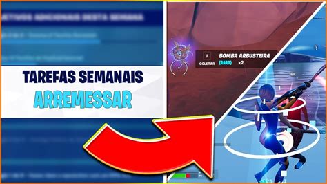 COMO COMPLETAR TODAS AS TAREFAS SEMANAIS ARREMESSAR NO FORTNITE YouTube