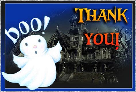 Thank You! Have A Creepy Halloween. Free Thank You eCards | 123 Greetings