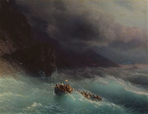 The Shipwreck on Black Sea - Ivan Aivazovsky - WikiArt.org ...