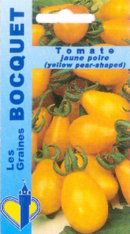 Tomate Jaune Poire Yellow Pearshaped Les Graines Bocquet