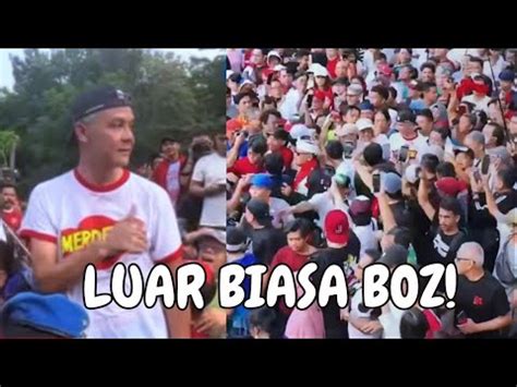 LUAR BIASA BANGET INI Lari Pagi Di GBK Ganjar Pranowo Dikerubungi