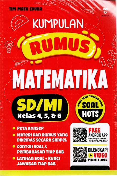 Jual Buku Kumpulan Rumus Matematika Sdmi Kelas 4 5 And 6 Karya Tim