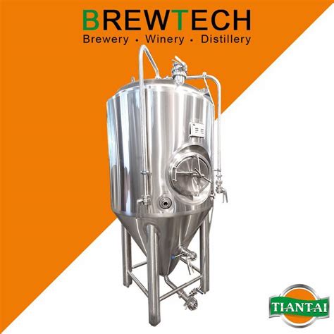 L Stainless Steel Conical Fermenter With Cooling Jacket For