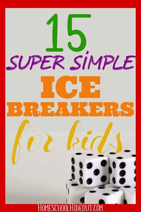 Ice Breakers for Kids with FREE Printables - Homeschool Hideout