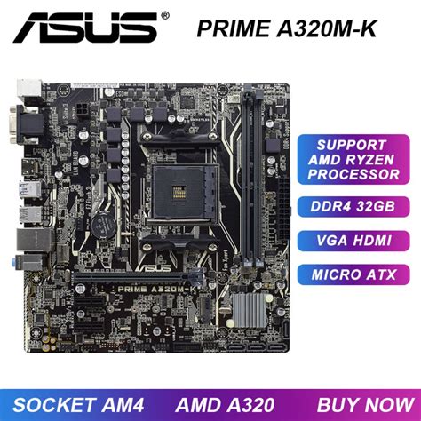 Placa Mãe Asus Prime A320m K Ddr4 Suporta Amd Cpus Am4 Ryzen 5 5600g Info Expert Maricá