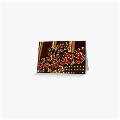 Viva Las Vegas Greeting Card By Artpicss Redbubble