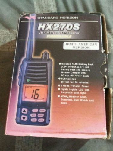 Purchase Standard Horizon Handheld Hx S Vhf Marine Transceiver