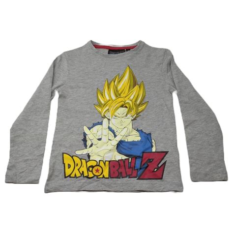 Camiseta Ni O Manga Larga Goku Super Saiyan Dragon Ball Z