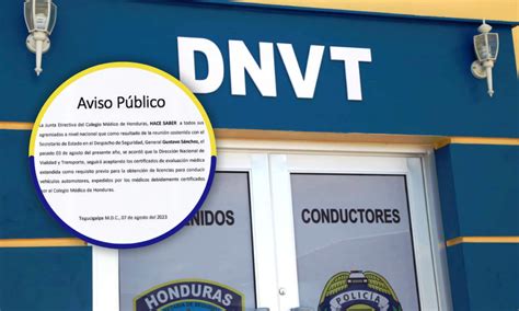 DNVT continuará aceptando Certificados del CMH para tramitar Licencias