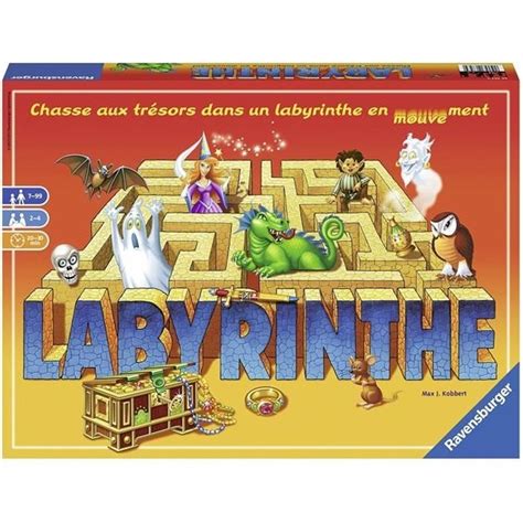 Labyrinthe - Ravensburger - Jeu de société famille - Chasse au trésor dans un labyrinthe en ...