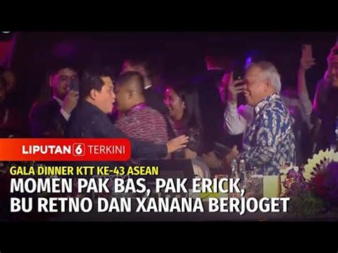 Momen Pak Bas Pak Erick Bu Retno Dan Xanana Asik Berjoget Di Gala