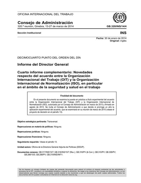 Informe Del Director General