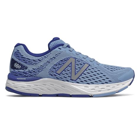 WoNew Balance 680v6 Team Carolina Neo Classic Blue Silver Metallic