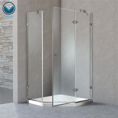 Vigo Verona 36 X 36 In Frameless Neo Angle Shower Enclosure With 375