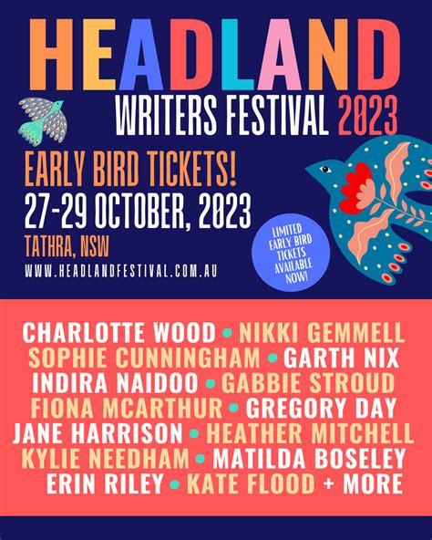 Headland Writers Festival 2023 Early Bird Weekend Pass — South East Arts