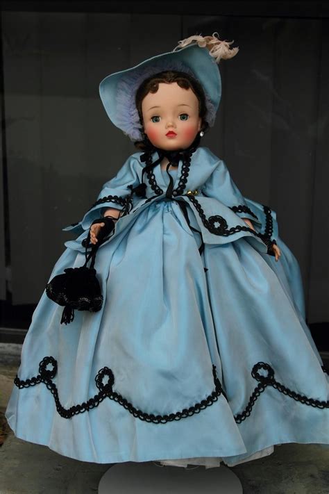 Vintage 1961 Madame Alexander 21 Cissy Doll Scarlett Ohara Gwtw Blue Taffeta Ebay Vintage