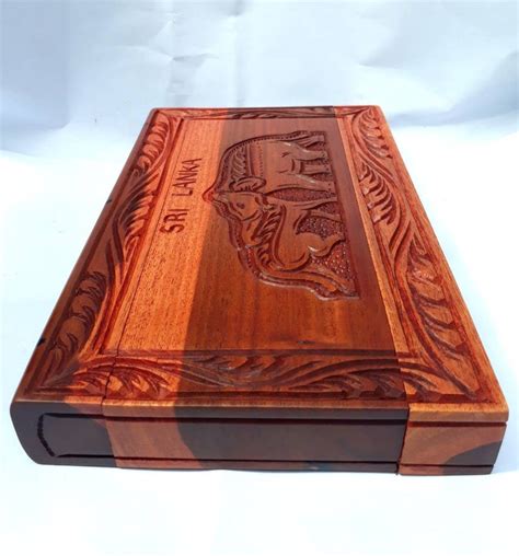 Secret Compartment Box Wooden Handmade Hidden Compartment Etsy