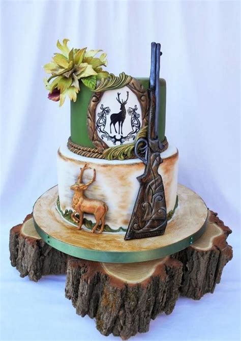 For Hunter By Zuzinyx Hunting Cake Deer Cakes Hunting Birthday Cakes