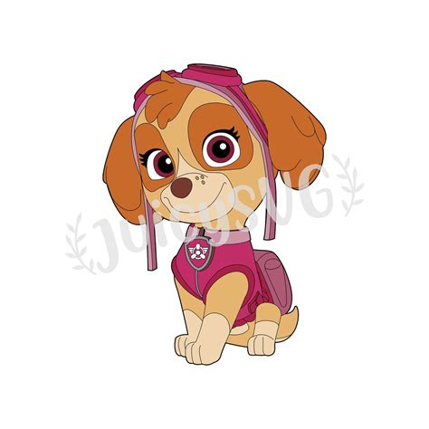 Skye Paw Patrol Layered Svg Cricut Cut File Digital File Etsy