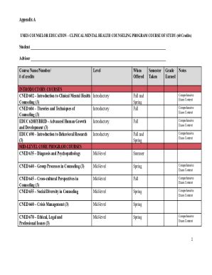 Fillable Online C Cmhc Advising Sheet Docx Fax Email Print