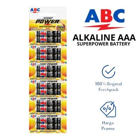 Jual Batu Baterai Abc Super Power Aaa Lusin Pcs Pasang