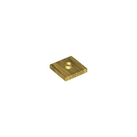 Lego Pearl Gold Plate X With Groove And Center Stud