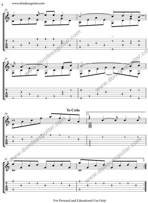 Endless Love Fingerstyle Tabs - Lionel Richie and Diana Ross