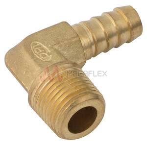 BSPT Male Elbow Hose Tails Brass Megaflex