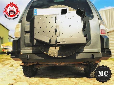 Mitsubishi Pajero IV Rear Bumper METAL CUSTOM OFF ROAD