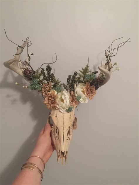 Deer Head Decor Deer Antler Decor Deer Antlers Deer Skull Decor