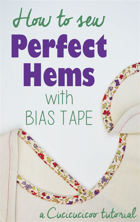 How To Hem With Bias Tape Easy And Fast Cucicucicoo