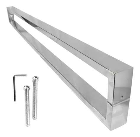 Puxador Inox Escovado Porta Pivotante Modelo C Cm X