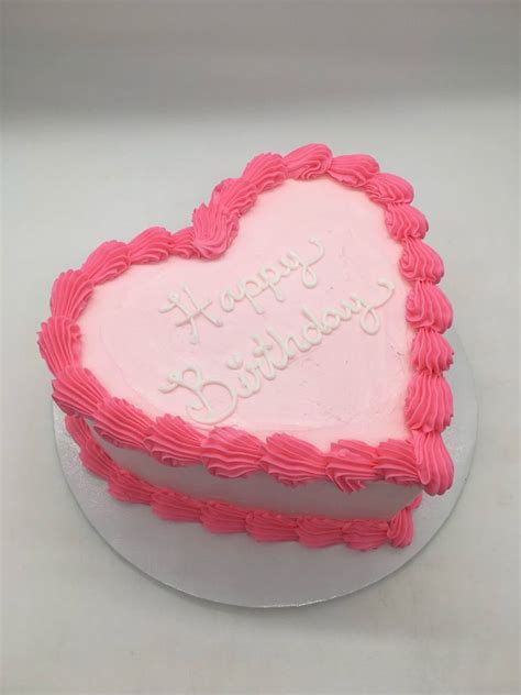 Pink Heart Shaped Cake Pretty Birthday Cakes Nd Birthday Cakes